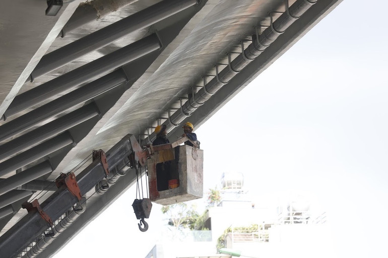 Toàn cảnh đoạn đường vành đai 2 trên cao “giải cứu điểm đen giao thông” Hà Nội -1