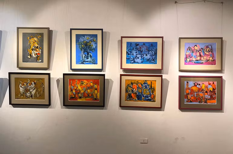 Nhiều triển lãm mỹ thuật chào năm mới 2022 -0