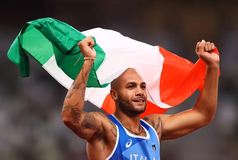 Marcell Jacobs giành huy chương vàng chạy 100m nam danh giá -0