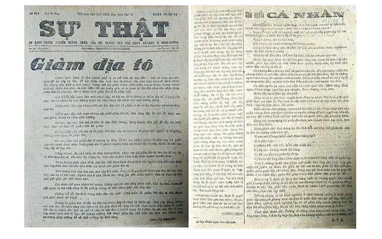 Bài "Chủ nghĩa cá nhân" đăng trên báo Sự Thật số ra ngày 15/10/1948. Ảnh: NGỌC MAI Quét sạch chủ nghĩa cá nhân để thiết thực nâng cao đạo đức cách mạng -0