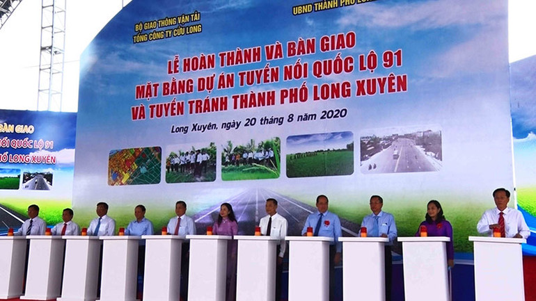 Lễ giao mặt bằng và khởi động Dự án tuyến nối quốc lộ 91 – tuyến tránh TP Long Xuyên. Dấu ấn những công trình, phần việc chào mừng Đại hội Đảng bộ tỉnh An Giang -0