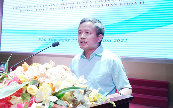 Phó Cục trưởng Cục Quản lý lao động ngoài nước Phạm Viết Hương giới thiệu chương trình EPA (Ảnh: Dolab). Thu hút hơn 1.500 điều dưỡng, hộ lý sang Nhật Bản làm việc -0