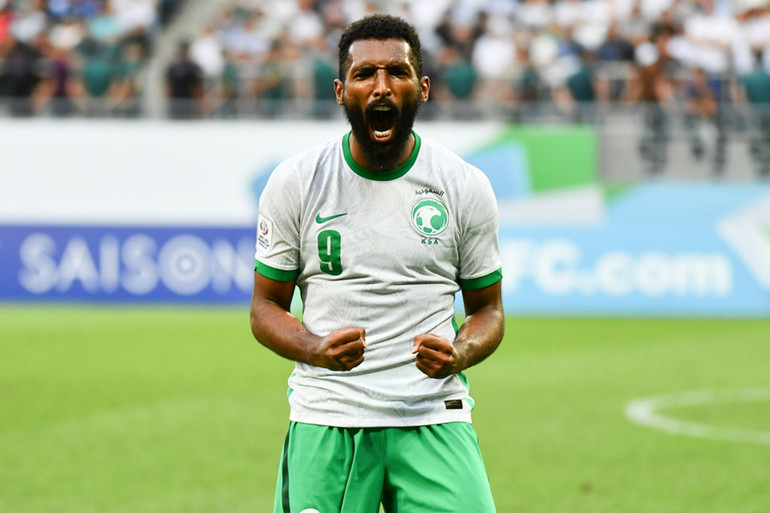 Tiền đạo Feras Albrikan gia tăng cách biệt cho Saudi Arabia ở phút 76. (Ảnh: AFC) Saudi Arabia vô địch U23 châu Á 2022 -0