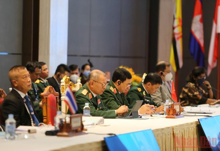 Đoàn đại biểu quân sự cấp cao Việt Nam tại hội nghị. (Ảnh: Nguyễn Hiệp) a2.jpg -0