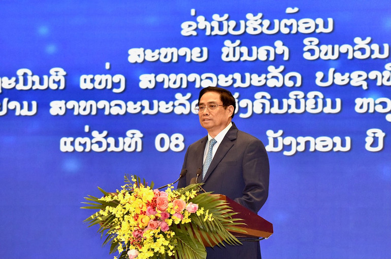 Thủ tướng Phạm Minh Chính phát biểu tại Lễ phát động. (Ảnh: Trần Hải) dsc_6166.jpg -0