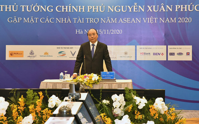 Thủ tướng Nguyễn Xuân Phúc gặp gỡ các nhà tài trợ Năm ASEAN Việt Nam 2020 -0