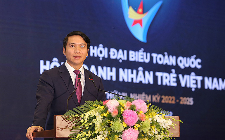 Đồng chí Nguyễn Ngọc Lương phát biểu ý kiến tại phiên làm việc. Khai mạc Đại hội đại biểu toàn quốc Hội Doanh nhân trẻ Việt Nam lần thứ VII -0