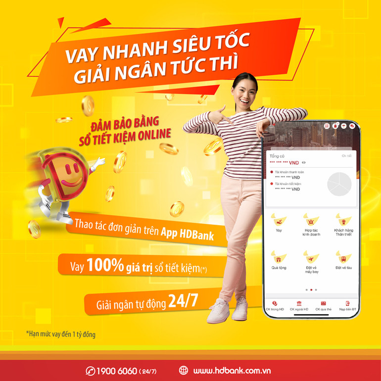 Vay nhanh siêu tốc, giải ngân tức thì với App HDBank -0