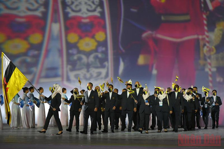 Brunei có 23 vận động viên tham dự 4 trong 40 môn thể thao của SEA Games 31. (Ảnh: THÀNH ĐẠT) Lễ khai mạc SEA Games 31: Vì một Đông Nam Á mạnh mẽ hơn! -0
