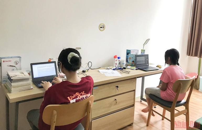Hình ảnh các em học sinh. (Ảnh: VÂN ANH) Trường Hy Vọng - mái trường chia sẻ và yêu thương -0