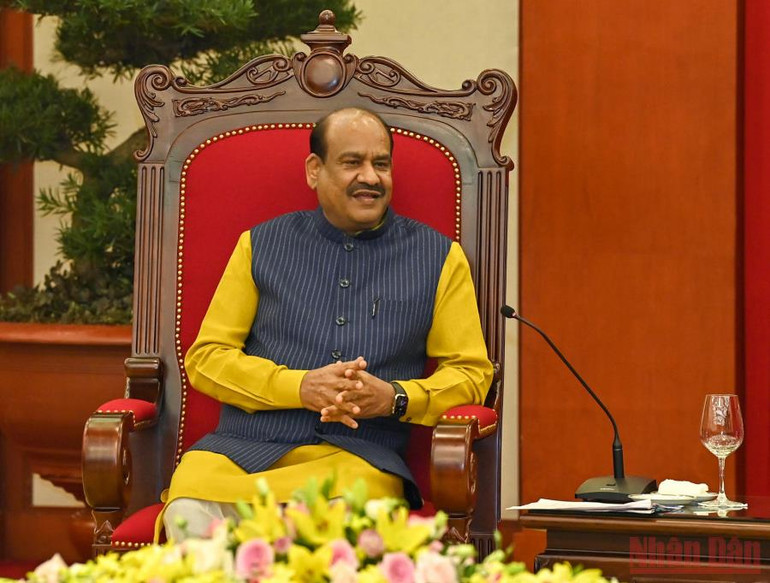 Tổng Bí thư Nguyễn Phú Trọng tiếp Chủ tịch Hạ viện Cộng hoà Ấn Độ Om Birla -0