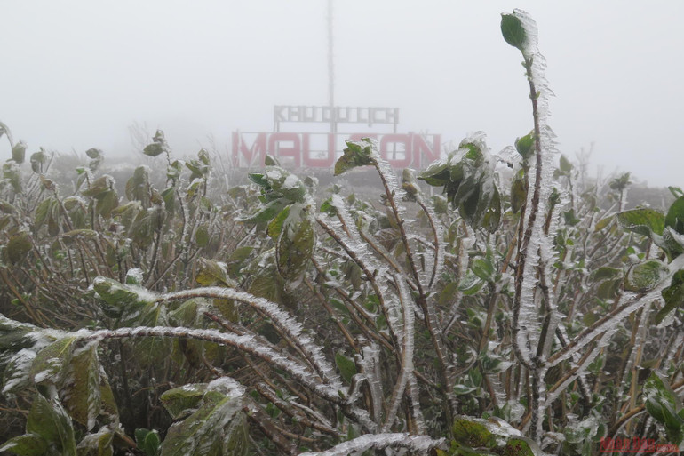 Mẫu Sơn nhiệt độ giảm âm 3,4 độ C -0