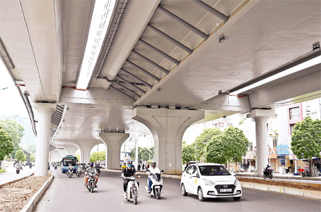 Diện mạo tuyến đường vành đai 2 trên cao Ngã Tư Sở - Ngã Tư Vọng ảnh 1 Diện mạo tuyến đường vành đai 2 trên cao Ngã Tư Sở - Ngã Tư Vọng -0