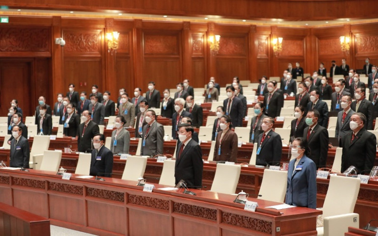 Khai mạc trọng thể kỳ họp thứ hai Quốc hội Lào khóa IX -0