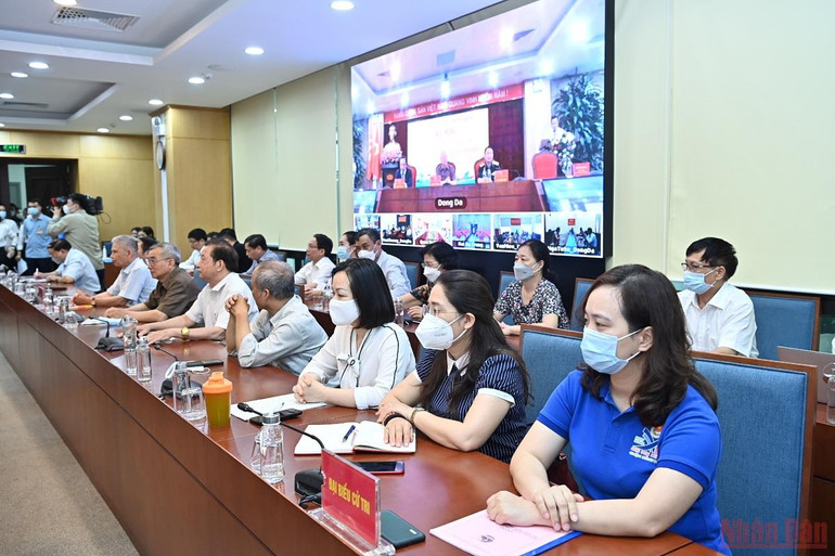 Hình ảnh Tổng Bí thư Nguyễn Phú Trọng tiếp xúc cử tri Thành phố Hà Nội -2