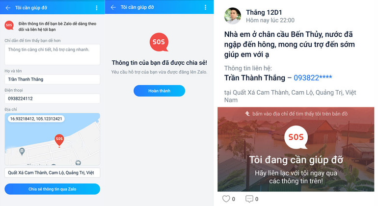 Zalo thêm tính năng SOS giúp người dân vùng thiên tai tìm kiếm sự giúp đỡ -0