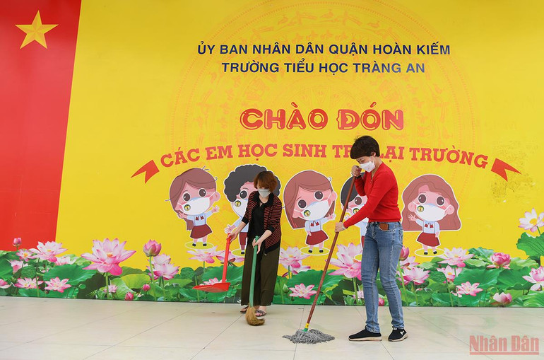 Hà Nội: Sẵn sàng đón học sinh tiểu học và lớp 6 quay trở lại trường -0
