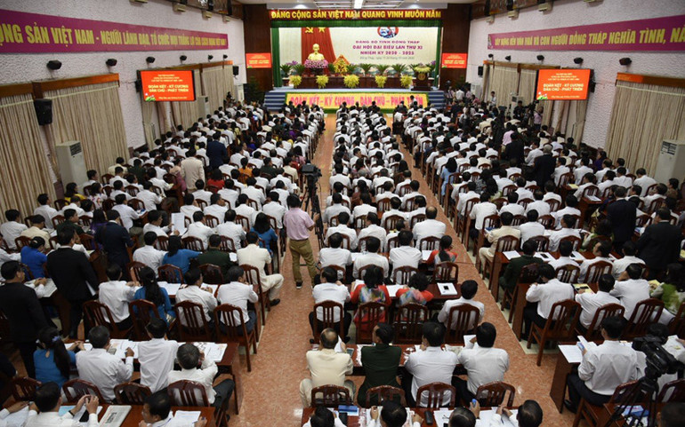 Khai mạc Đại hội Đảng bộ tỉnh Đồng Tháp lần thứ 11 -0