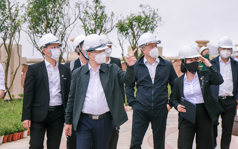 Lãnh đạo thành phố Đà Nẵng đi thăm Khu du lịch. Sun World Ba Na Hills nâng cấp sản phẩm, dịch vụ quy mô lớn -0