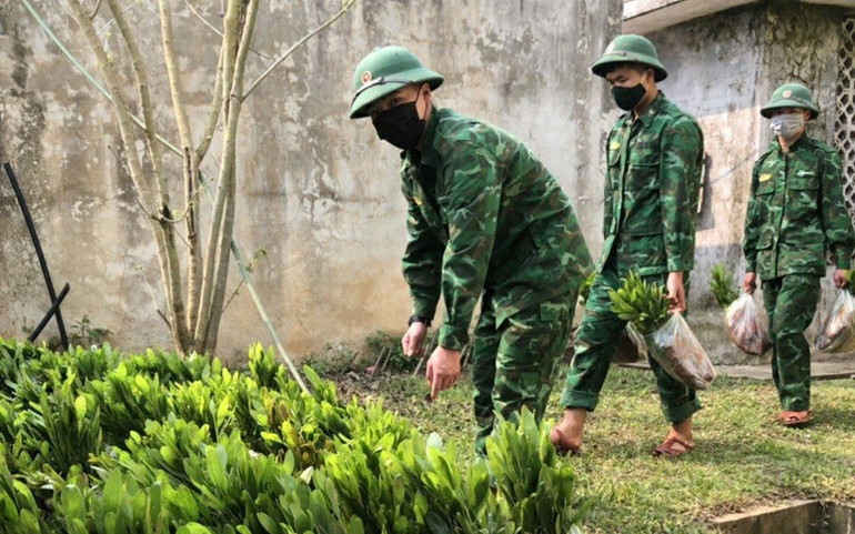 Số tiền mua cây giống được trích từ nguồn quỹ vốn tăng gia, sản xuất của đơn vị. Bộ đội biên phòng Sơn La hưởng ứng đề án trồng 1 tỷ cây xanh -0