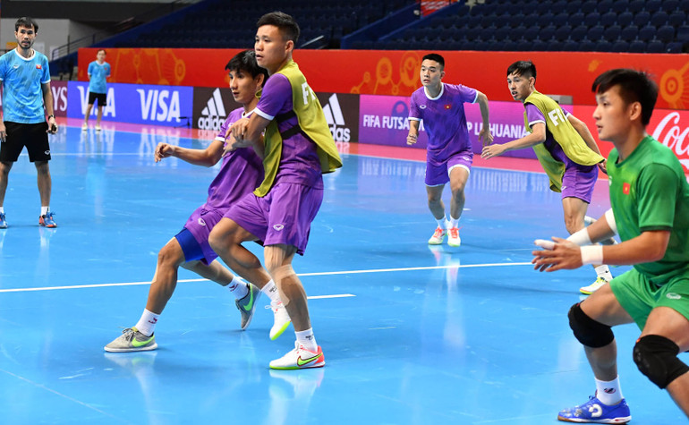 Đội tuyển futsal Việt Nam hướng tới kết quả khả quan trước Nga -0