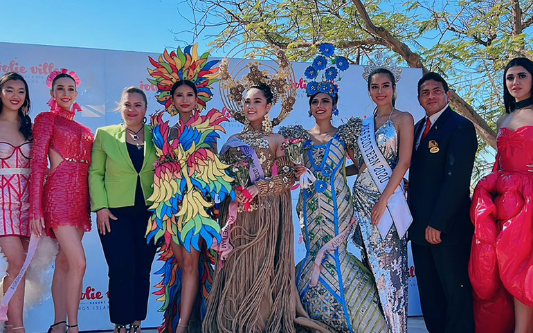 Bella Vũ Huyền Diệu đoạt giải trang phục về môi trường đẹp nhất Miss Ecoteen International 2021 -0