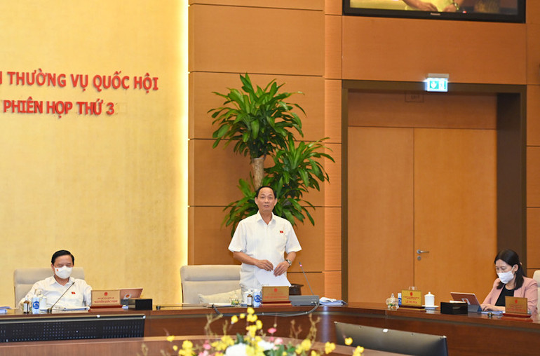 Phó Chủ tịch Quốc hội Trần Quang Phương phát biểu kết luận nội dung phiên họp. (Ảnh: DUY LINH) Giám sát chuyên đề việc thực hiện pháp luật về tiếp công dân, giải quyết khiếu nại, tố cáo -0