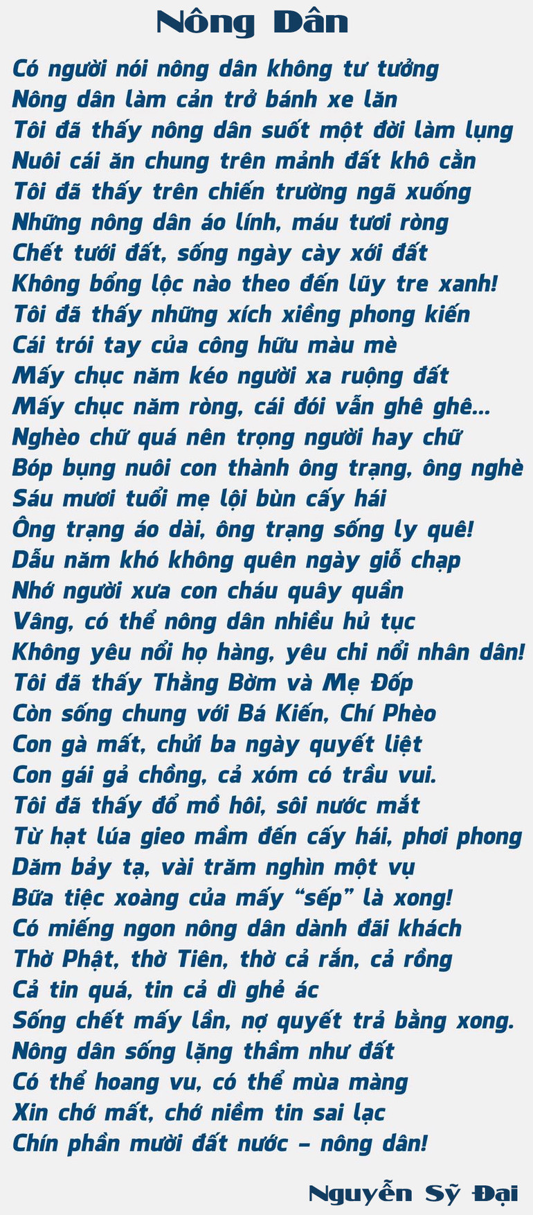 Nhà thơ Nguyễn Sĩ Đại – người nông dân kiêu hãnh -0