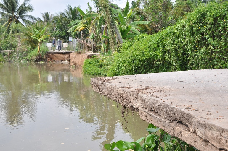 Khấn cấp ứng phó sạt lở bờ sông khu vực đồng bằng sông Cửu Long -0