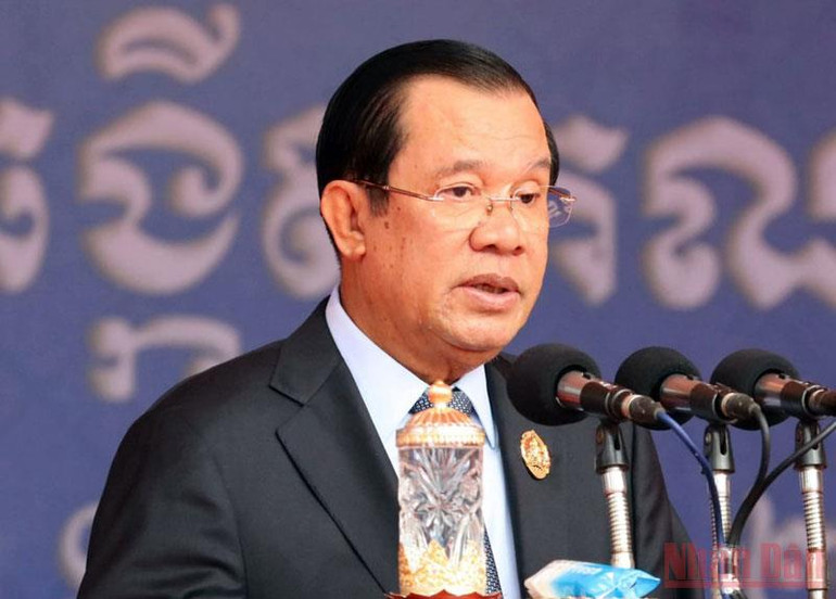 Chủ tịch CPP Samdech Techo Hun Sen phát biểu tại lễ kỷ niệm. Đảng Nhân dân Campuchia kỷ niệm 71 năm thành lập -0
