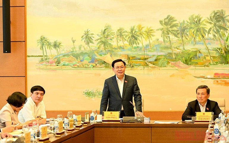 Chủ tịch Quốc hội làm việc với Thường trực Ủy ban Kinh tế; Ủy ban Khoa học, Công nghệ và Môi trường -0