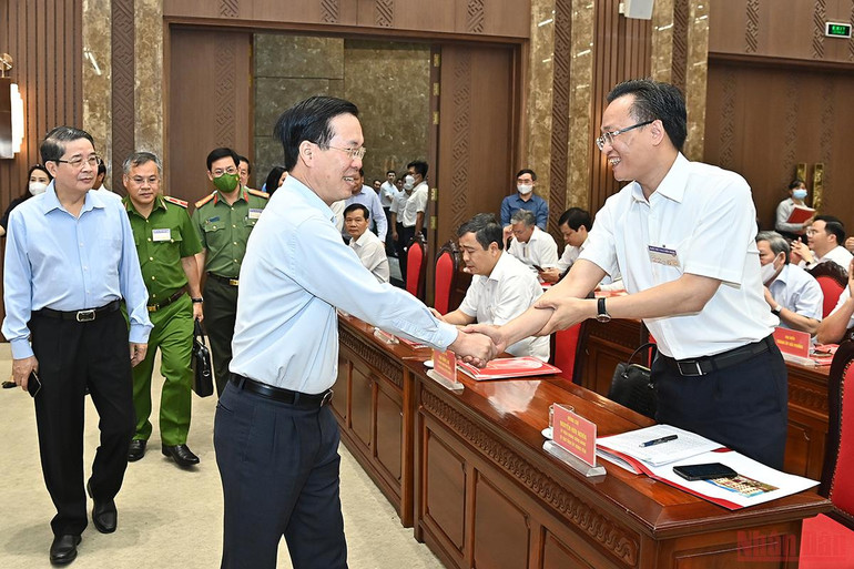 Hội nghị triển khai Nghị quyết của Bộ Chính trị về phát triển Thủ đô Hà Nội -1