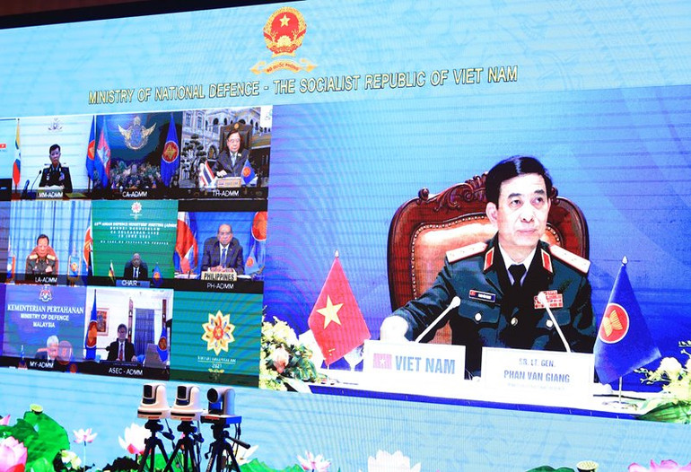 Hội nghị trực tuyến Bộ trưởng Quốc phòng các nước ASEAN lần thứ 15 -0