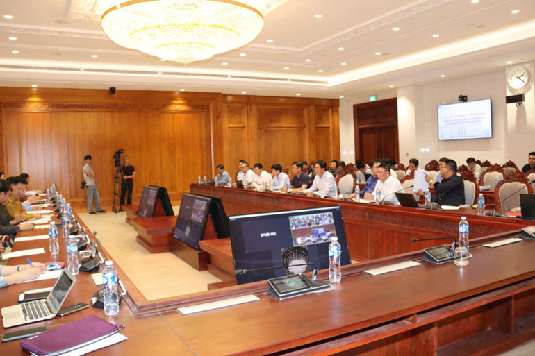 Bàn giao tạm thời Nhà Quốc hội Lào mới -0