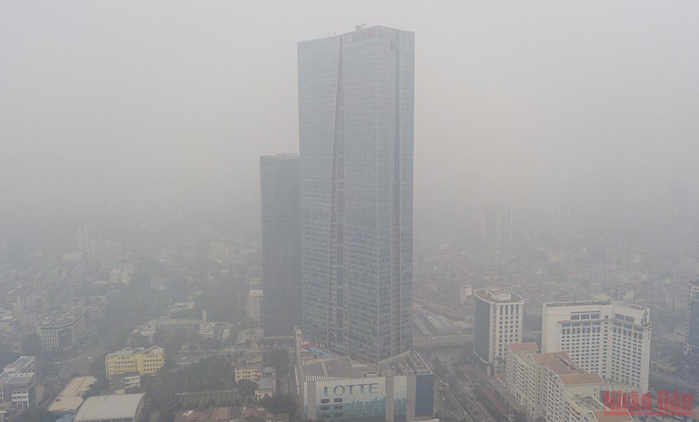 Ô nhiễm bụi mịn và chất lượng không khí trên địa bàn Hà Nội ở mức “rất xấu” -4