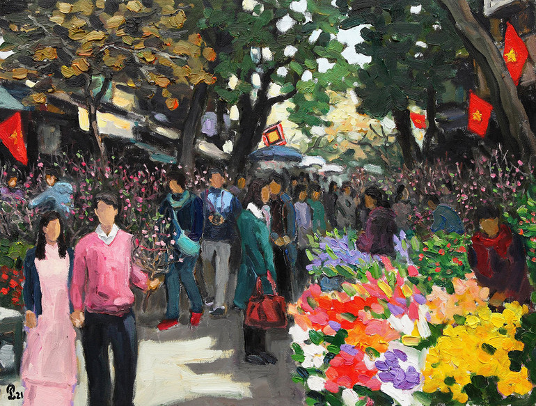 Những bức tranh lịch gửi gắm khát vọng hạnh phúc và bình yên -0