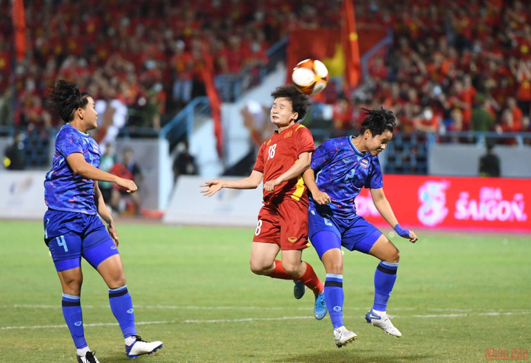 [Chung kết bóng đá nữ SEA Games 31] Việt Nam 0-0 Thái Lan (Hiệp 1): Quyết tâm bảo vệ Huy chương Vàng -0