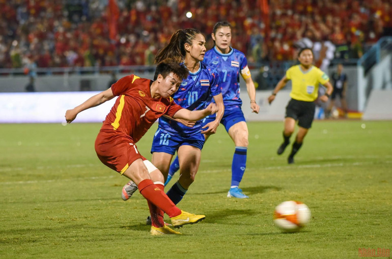 [Chung kết bóng đá nữ SEA Games 31] Việt Nam 0-0 Thái Lan (Hiệp 1): Quyết tâm bảo vệ Huy chương Vàng -2