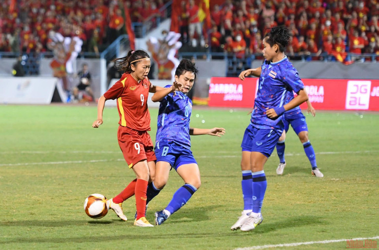 [Chung kết bóng đá nữ SEA Games 31] Việt Nam 0-0 Thái Lan (Hiệp 1): Quyết tâm bảo vệ Huy chương Vàng -0