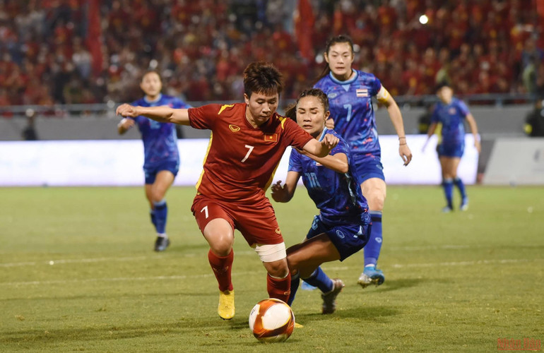 [Chung kết bóng đá nữ SEA Games 31] Việt Nam 0-0 Thái Lan (Hiệp 1): Quyết tâm bảo vệ Huy chương Vàng -0