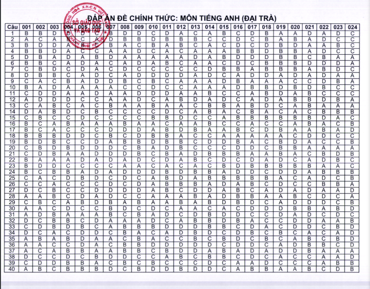 Đề thi, đáp án môn Tiếng Anh thi lớp 10 của Hà Nội -4