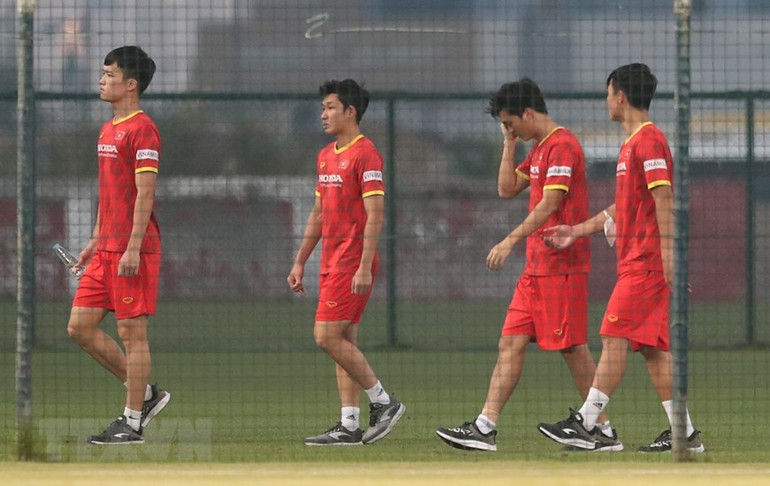 Đội tuyển Việt Nam luyện tập sẵn sàng cho trận gặp UAE -0