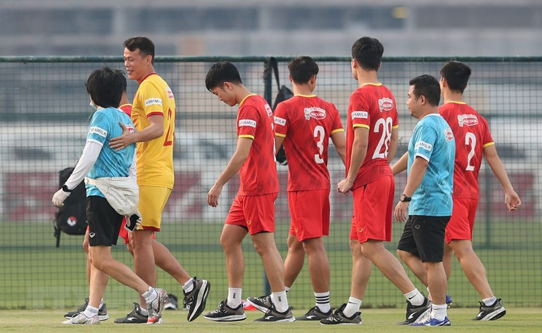 Đội tuyển Việt Nam luyện tập sẵn sàng cho trận gặp UAE -0