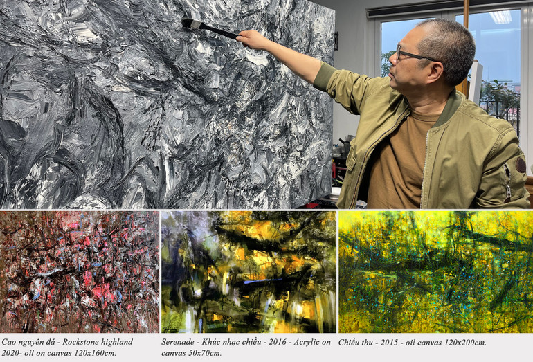 Họa sĩ Phạm An Hải: Tôi muốn nghệ thuật trừu tượng gần gũi, dễ giao hòa với người xem -0