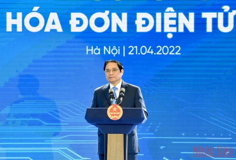 Thủ tướng dự Lễ công bố Hệ thống hóa đơn điện tử toàn quốc -0