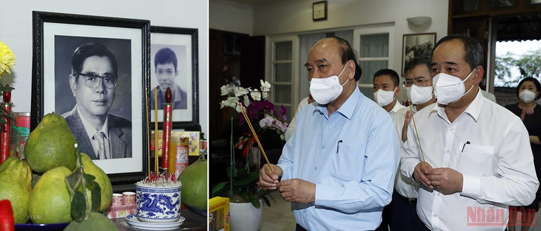Chủ tịch nước Nguyễn Xuân Phúc dâng hương tưởng nhớ đồng chí Nguyễn Văn Linh, Tổng Bí thư Ban Chấp hành Trung ương từ năm 1986 đến 1991. (Ảnh: TTXVN) Chủ tịch nước Nguyễn Xuân Phúc dâng hương tưởng nhớ các đồng chí nguyên lãnh đạo Đảng, Nhà nước -0