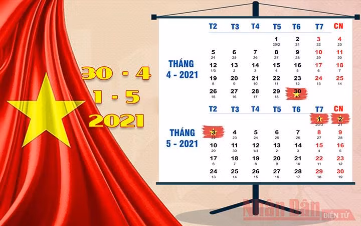 Lịch nghỉ lễ trong tháng 4 và 5 -0