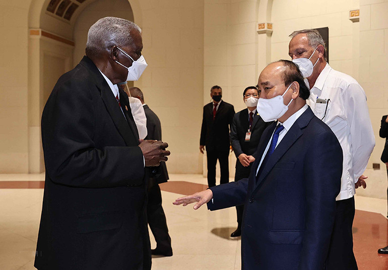 Chủ tịch nước Nguyễn Xuân Phúc hội kiến Chủ tịch Quốc hội Cuba -0