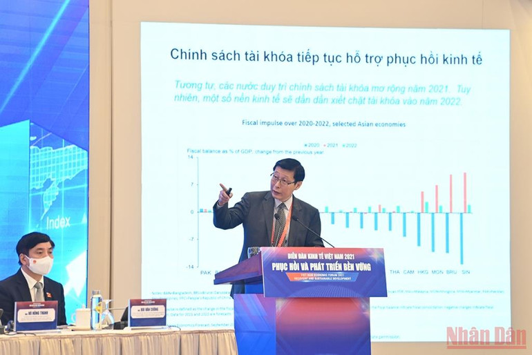 Nhiều ý kiến tâm huyết, thiết thực trong việc phục hồi và phát triển kinh tế-xã hội tại Diễn đàn Kinh tế Việt Nam 2021 -0