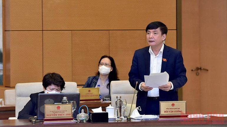 Tổng Thư ký Quốc hội Bùi Văn Cường. (Ảnh: Duy Linh) Tổ chức kỳ họp bất thường của Quốc hội vào đầu năm 2022 -0